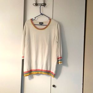 Modcloth 3x multi collar and sleeve detail, light staining